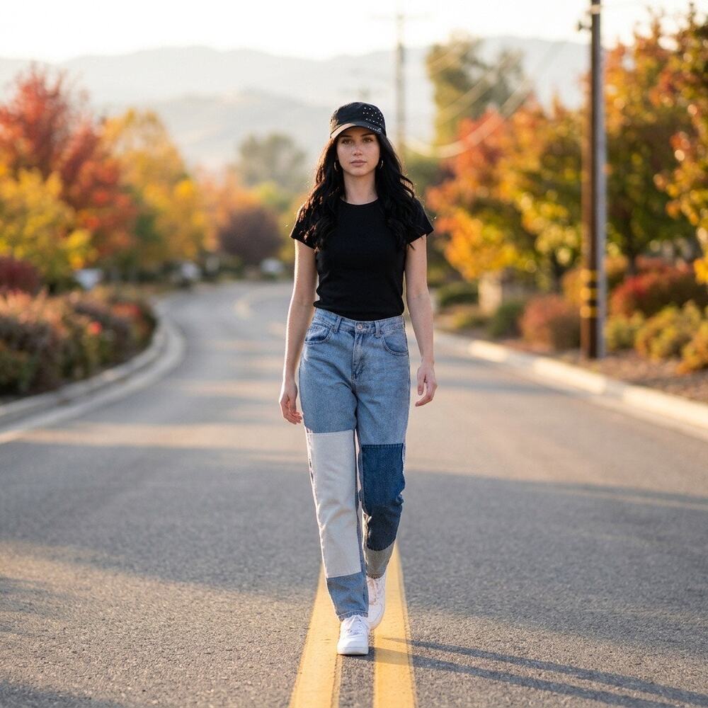 Limited Brandy Melville John Galt Kenzo Patchwork High Rise Jeans Small